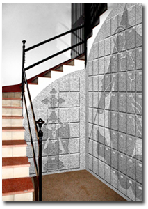 Columbarios en la Iglesia de San Ignacio de Loyola, Madrid.