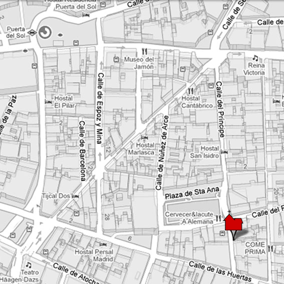 Plano localización Iglesia San Ignacio de Loyola